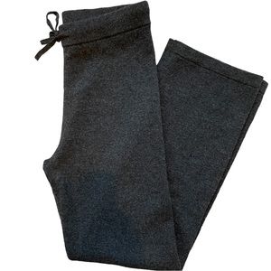 VEN STORE 100% Cashmere Lounge Pants Gray with Tie Waist, excellent condition